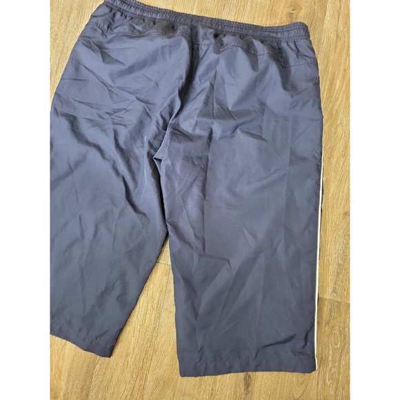 Nike Athletic Dept. Women's L Navy White Trim Track Pant Capri Elastic Waist - Picture 8 of 8